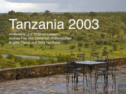 Tanzania 2003
